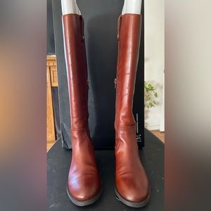 Size 6, INC Riding Boots- Style: Fawn Color: Cognac brand new in box